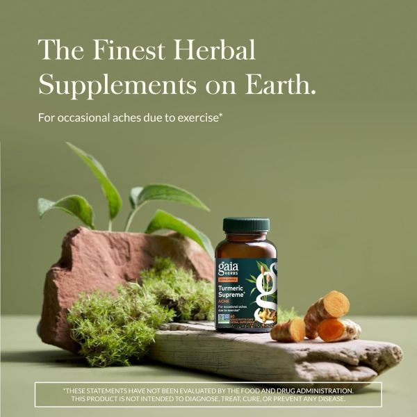 GaiaHerbs Turmeric Supreme Pain LP 60lvc