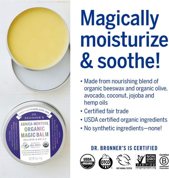 Dr. Bronner's Organic Magic Balm Arnica-Menthol - 2 oz