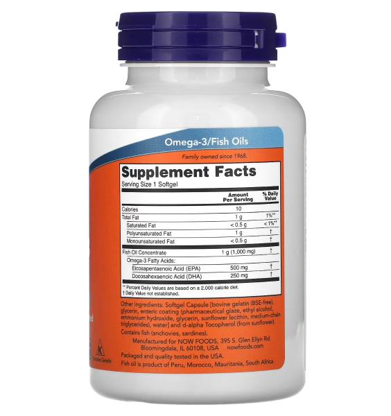 NOW Ultra Omega-3 Fish Oil - 90 Softgels