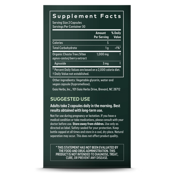 Gaia Herbs Vitex Berry - 60 Liquid Phyto-Caps