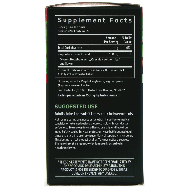 Gaia Herbs Hawthorn Supreme - 60 Vegan Phyto-Caps