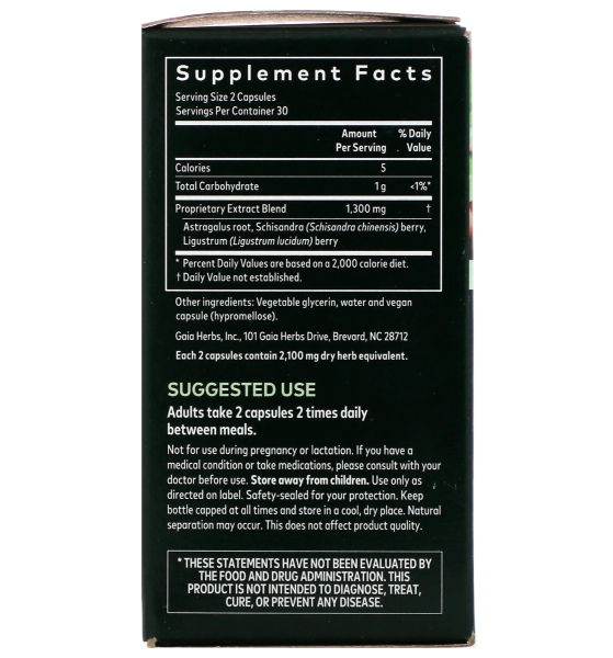 Gaia Herbs Immune Support™ Astragalus Supreme - 60 Vegan Liquid Phyto-Caps