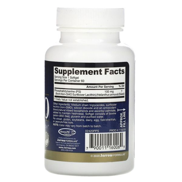 Jarrow Formulas PS 100 - 100 mg - 60 Softgels