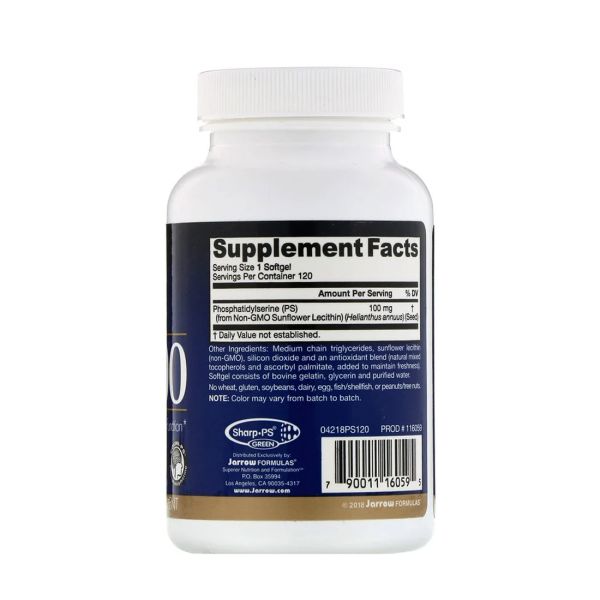 Jarrow Formulas PS100 - 100 mg - 120 Softgels