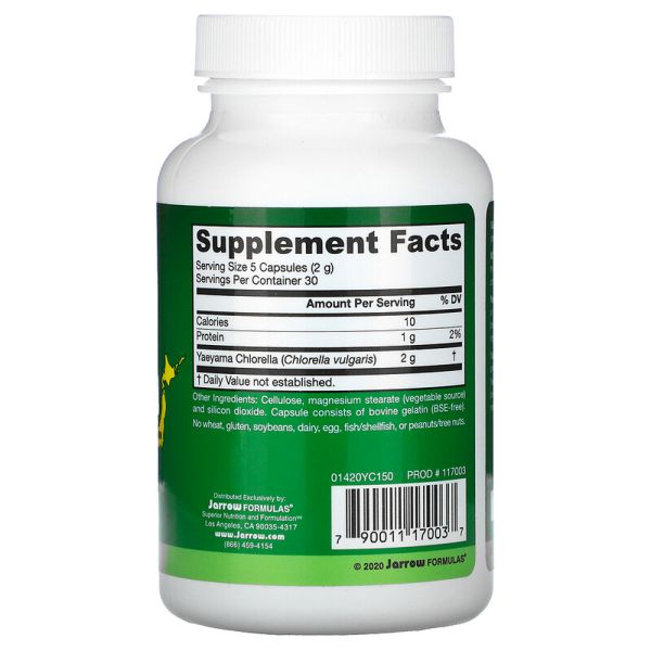 Jarrow Formulas Yaeyama Chlorella 150 Capsules