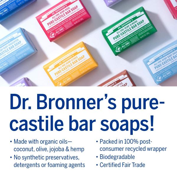 Dr. Bronner's All-One Pure-Castile Bar Soap Hemp Citrus - 5 oz