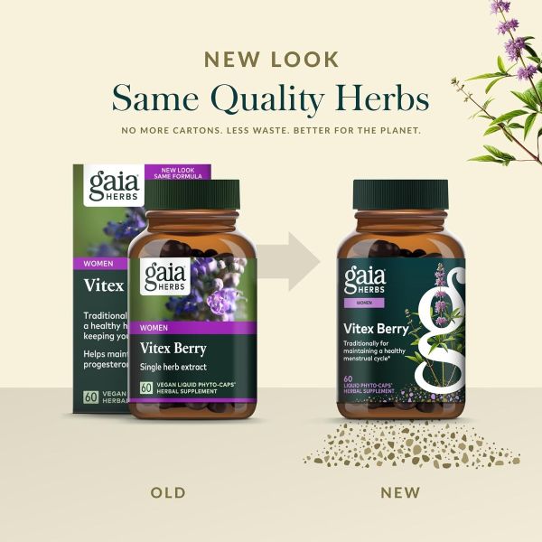 Gaia Herbs Vitex Berry - 60 Liquid Phyto-Caps