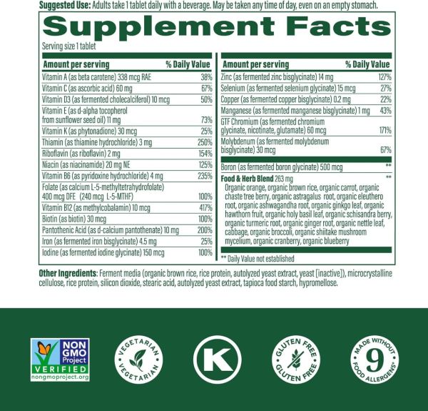 MegaFood Women's 40+ One Daily Multivitamin for Women - 30 Tablets