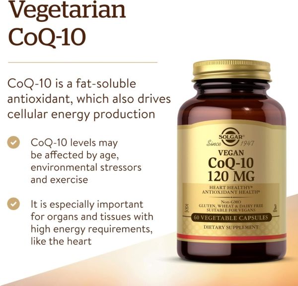 Solgar CoQ-10 - 120 mg - 60 Vegetable Capsules