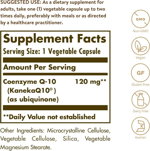 Solgar CoQ-10 - 120 mg - 60 Vegetable Capsules