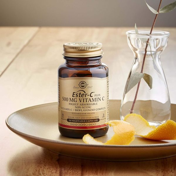 Solgar Ester-C® Plus Vitamin C - 500 mg - 50 Vegetable Capsules