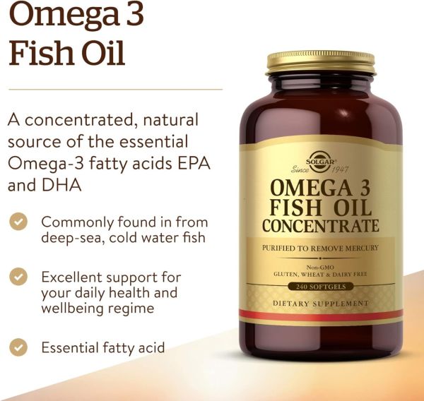 Solgar, Omega-3 Fish Oil Concentrate, 240 Softgels