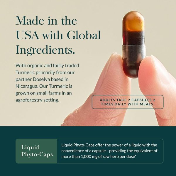 Gaia Herbs Turmeric Supreme Joint Health 60 Liquid Phyto-Caps (30 Servings)