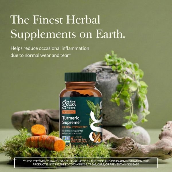 Gaia Herbs, Turmeric Supreme®, 120 Liquid Phyto-Caps