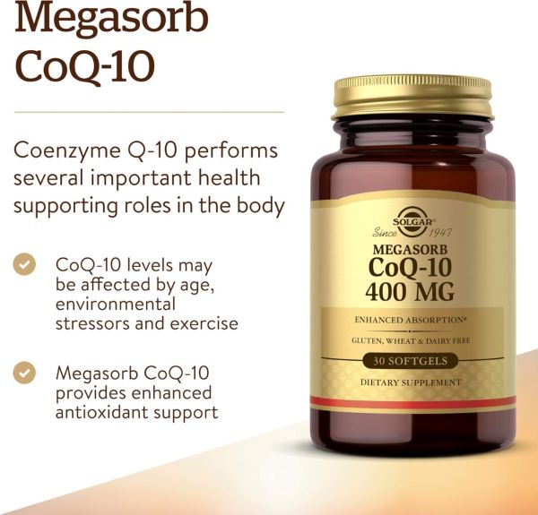 Solgar CoQ-10 - 400 mg - 30 Softgels