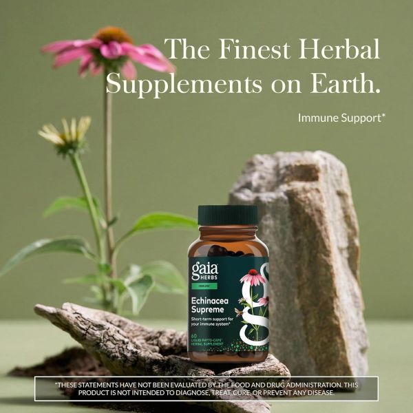 Gaia Herbs, Echinacea Supreme, 60 Liquid Phyto-Caps®