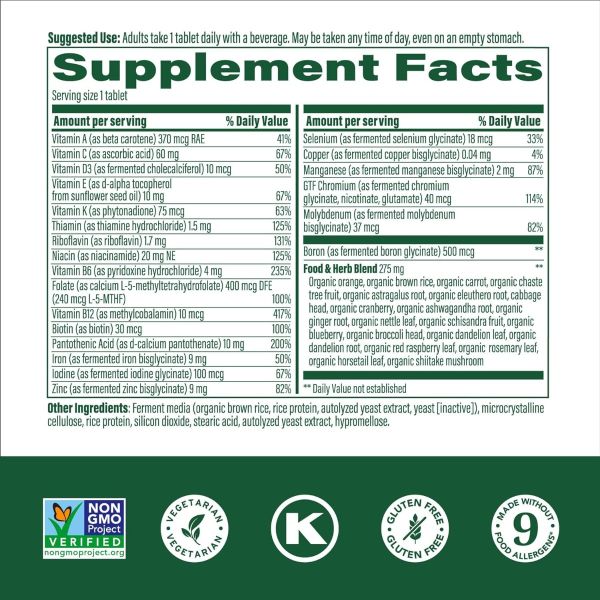 MegaFood Women's One Daily Multivitamin for Women - 90 Tablets