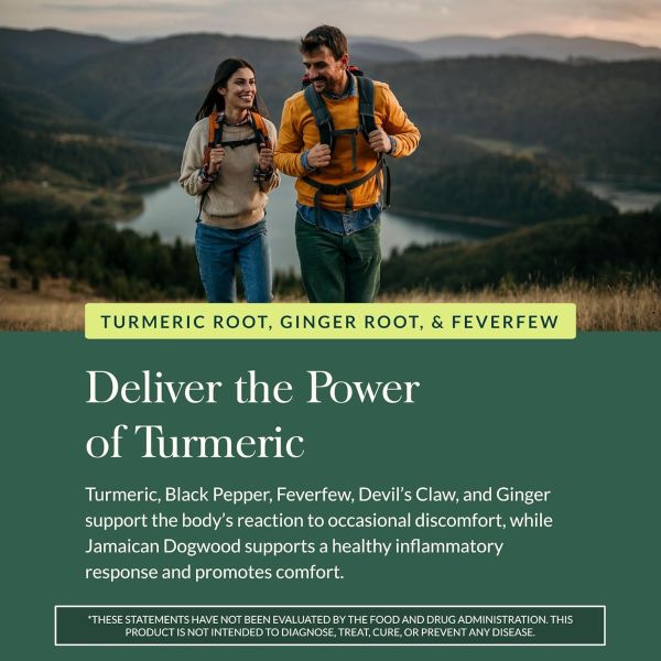 GaiaHerbs Turmeric Supreme Pain LP 60lvc