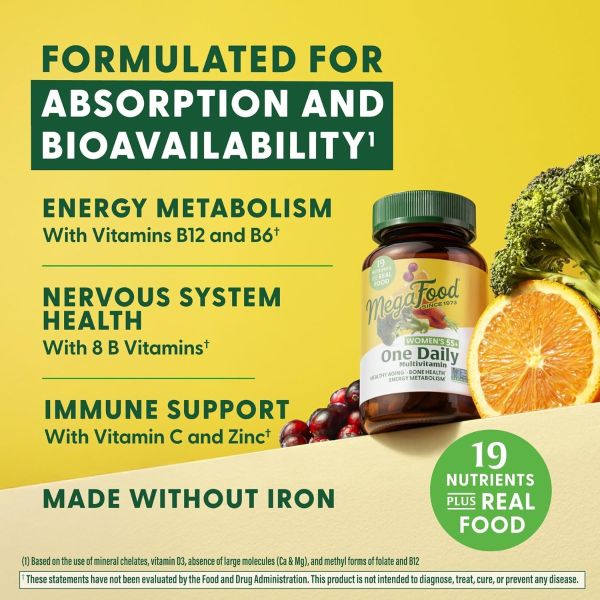 MegaFood Women Over 55+ One Daily Multivitamin - 60 Tablets