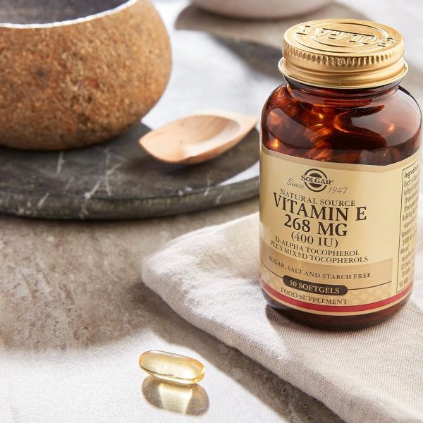 Solgar, Naturally Sourced Vitamin E, 268 mg (400 IU), 50 Softgels