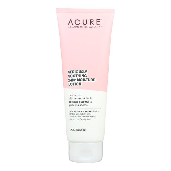 Acure Lotion Seriously Soothing 24 Hour Moisture Unscented With