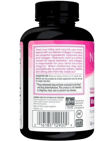 NeoCell Marine Collagen Type 1 & 3 Hyaluronic Acid - 2 g - 120 Capsules