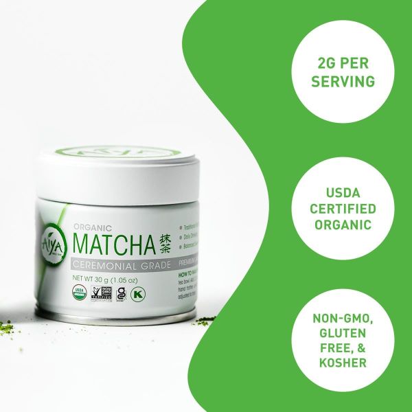 Aiya Organic Ceremonial Grade Matcha Powder