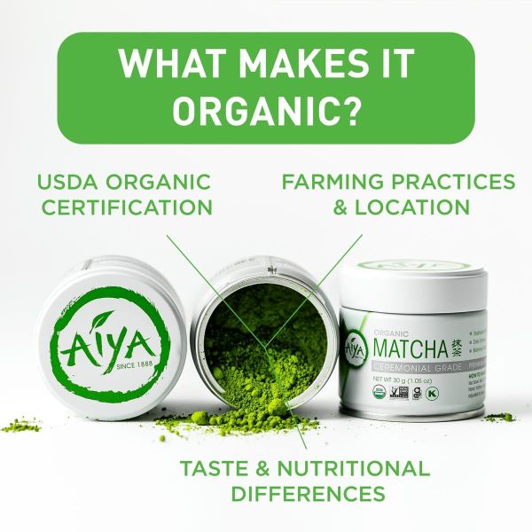 Aiya Organic Ceremonial Grade Matcha Powder