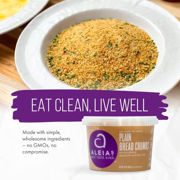 Aleia's Gluten Free Plain Bread Crumbs - 13 oz