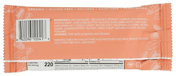 Aloha Organic Maple Sea Salt Protein Bar - 1.98 oz