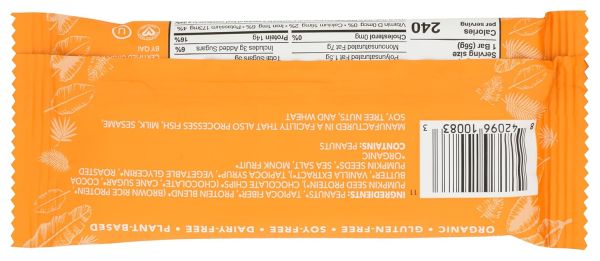 Aloha Organic Plant Based Protein Bar, Peanut Butter Chocolate Chip - 1.98 oz