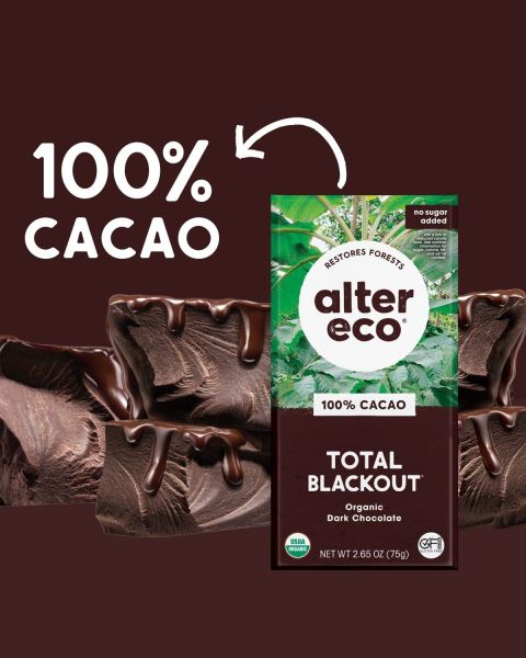 Alter Eco Dark Chocolate Bar, Pure Dark Cocoa