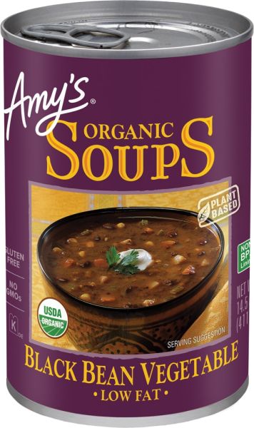 Amy's Organic Soup, Black Bean Vegetable - 14.5 fl oz