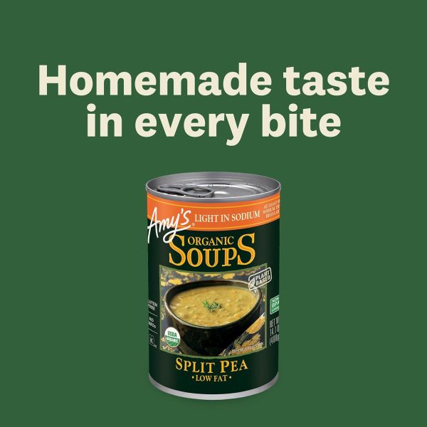 Amy's Organic Soup, Light in Sodium Split Pea - 14.1 fl oz