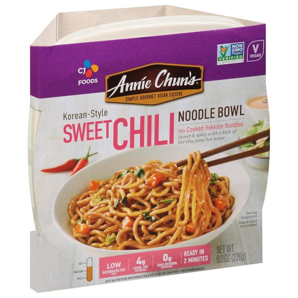 Annie Chun's Sweet Chili Noodle Bowl, Korean Style, Vegan - 48 oz