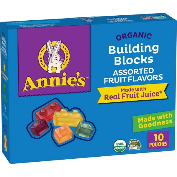 Annie's Organic Building Blocks Fruit Flavored Snacks