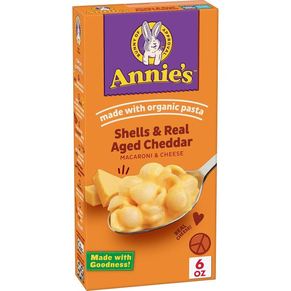 Annie's Shells & Real Aged Cheddar Macaroni & Cheese - 6 oz