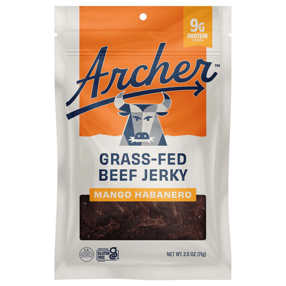 Country Archer Grass-Fed Beef Jerky, Mango Habanero - 2.5 oz