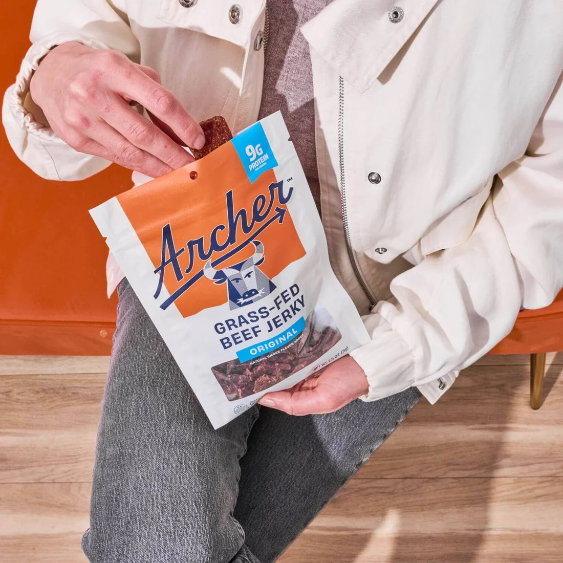 Country Archer Grass-Fed Beef Jerky, Original - 2.5 oz