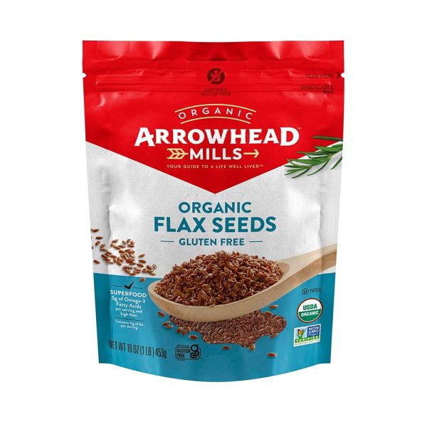 Arrowhead Mills Gluten Free Organic Flax Seeds - 16 oz