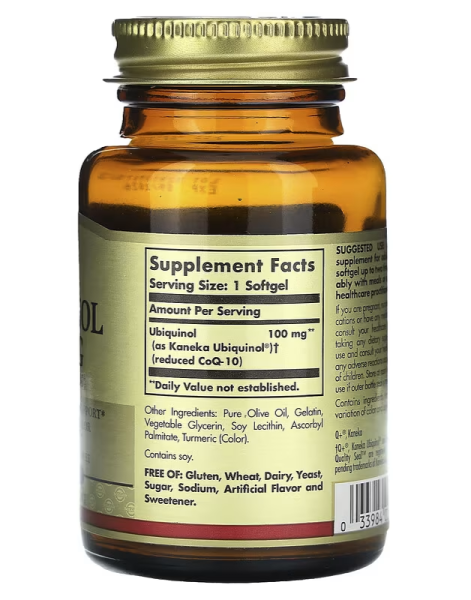 Solgar Ubiquinol - 100 mg - 50 Softgels