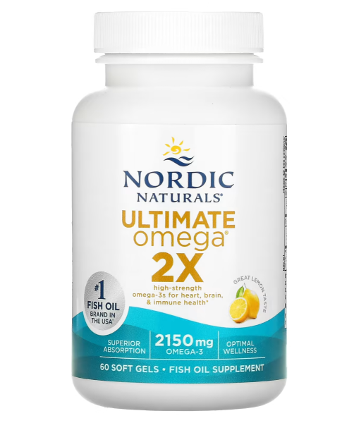 Nordic Naturals Ultimate Omega 2X Lemon - 2150 mg - 120 Softgels
