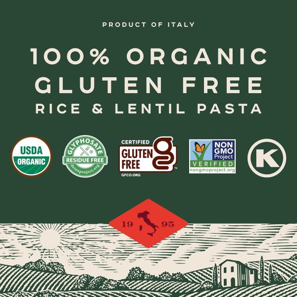 Bionaturae Organic Gluten Free Rice & Lentil Spaghetti Pasta - 12 oz
