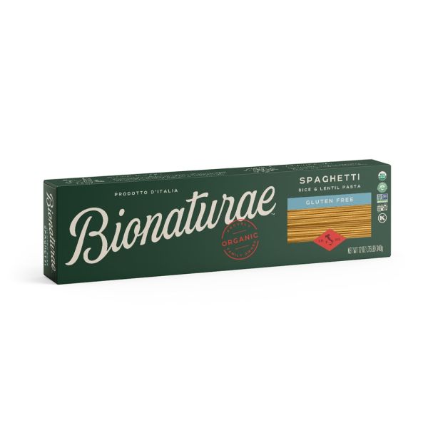 Bionaturae Organic Gluten Free Rice & Lentil Spaghetti Pasta - 12 oz