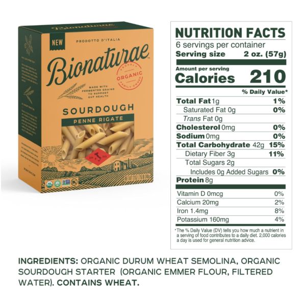 Bionaturae Sourdough Penne Rigate - 12 oz