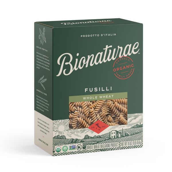 Bionaturae Organic 100% Whole Wheat Fusilli Pasta - 16 oz
