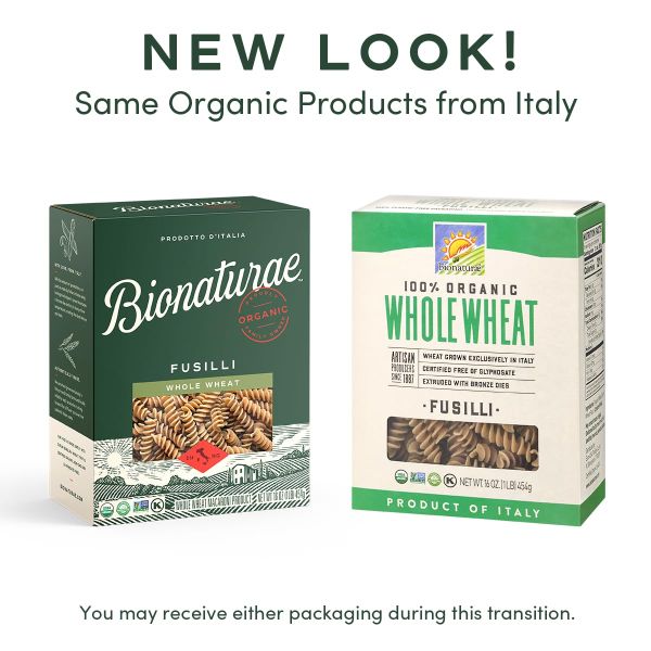 Bionaturae Organic 100% Whole Wheat Fusilli Pasta - 16 oz