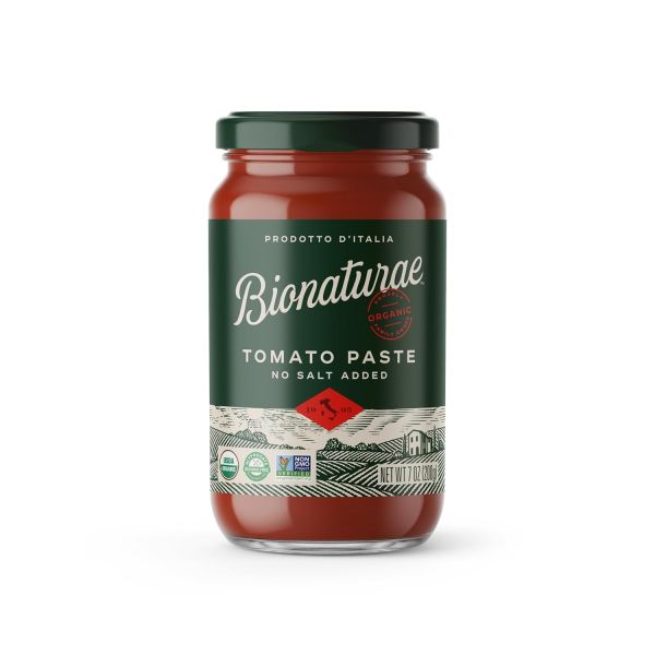 Bionaturae Organic Tomato Paste, No Salt Added - 7 oz