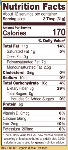 Bob's Red Mill Gluten Free Organic Whole Flaxseed - 13 oz