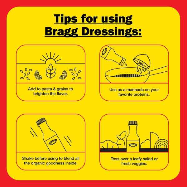 Bragg Organic Vinaigrette Salad Dressing and Marinade - 12 fl oz